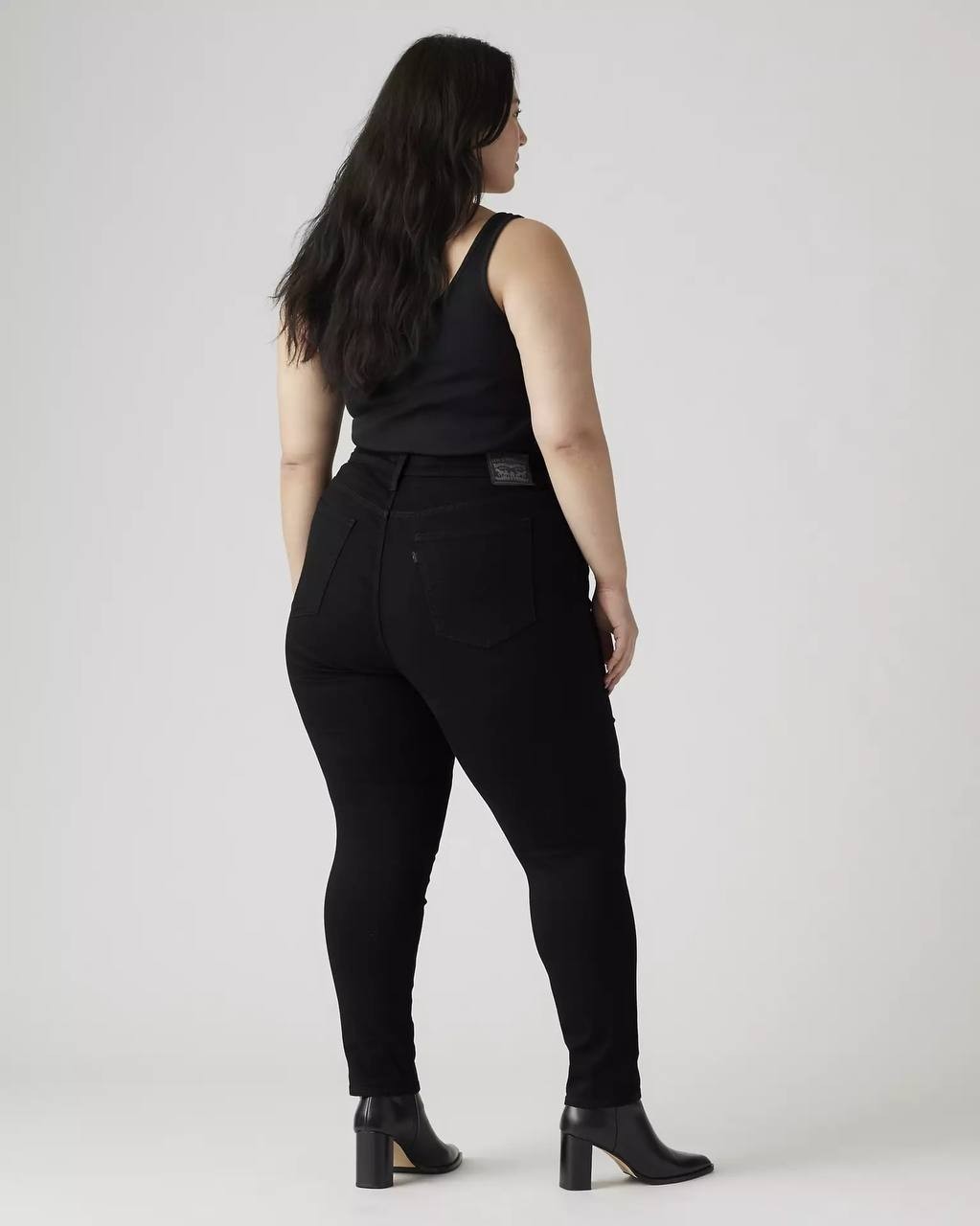 Levi’s 721 High Rise Skinny Jeans Plus Size Black 24W NWT $75