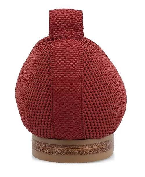 MIA Rasia Ballet Knit Round Toe Flats Red Women’s 8.5M NWB $70