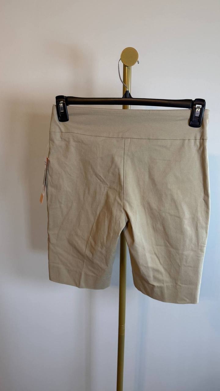 Ruby Rd Women’s Petite Slimming Contour Waistband Shorts Beige Size 6P NWT $38