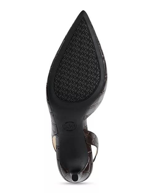 Michael Michael Kors Slingback Pumps Chocolate 9.5 M New With Box $115.00