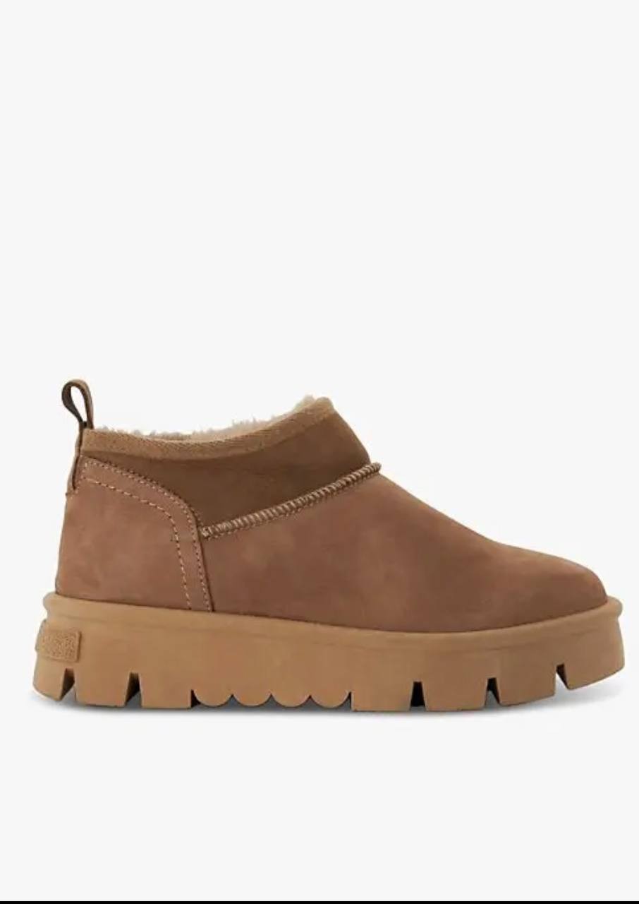 White Mountain Faux Fur Booties Chestnut 6.5 New $69.00