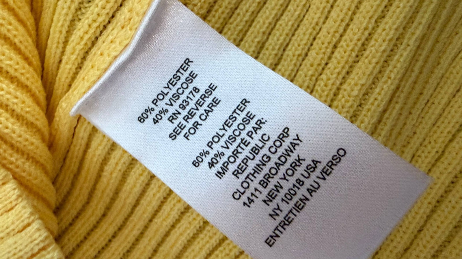 Tahari Women’s Ribbed Pointelle Button‑Front Sweater Yellow Sky $78 NWT