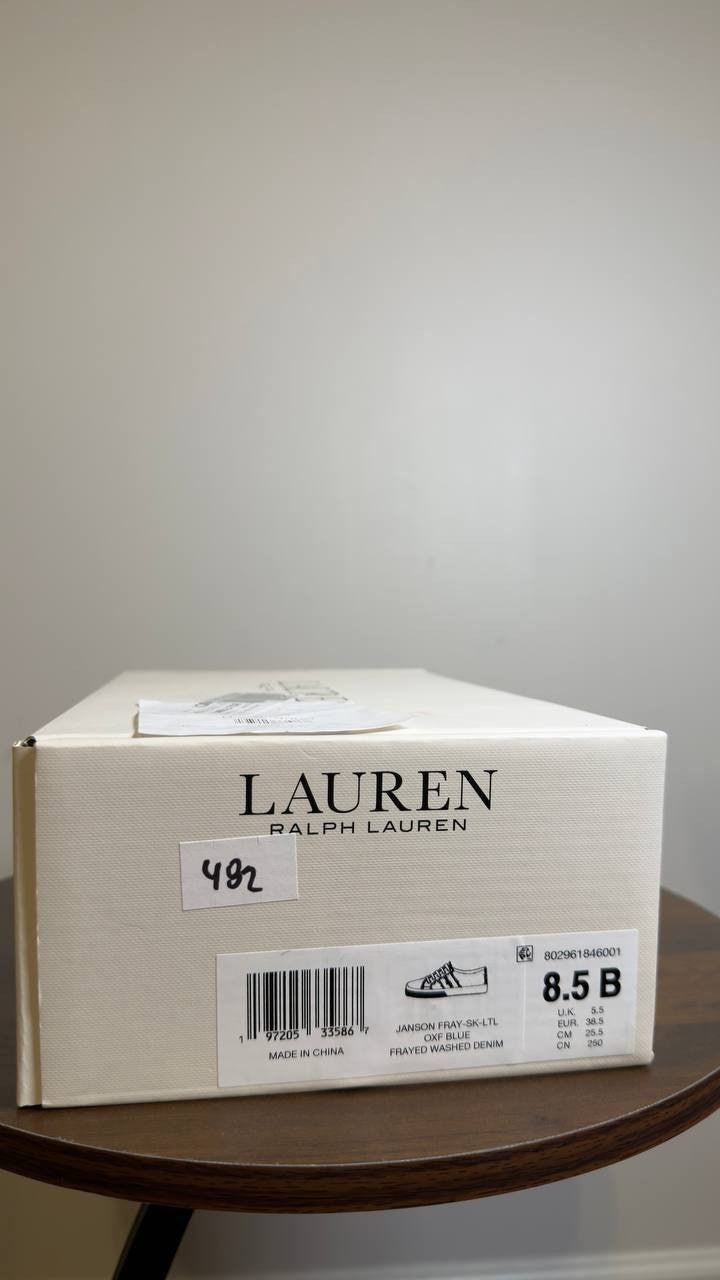 Lauren Ralph Lauren Sneakers Denim 8.5 B New $100.00