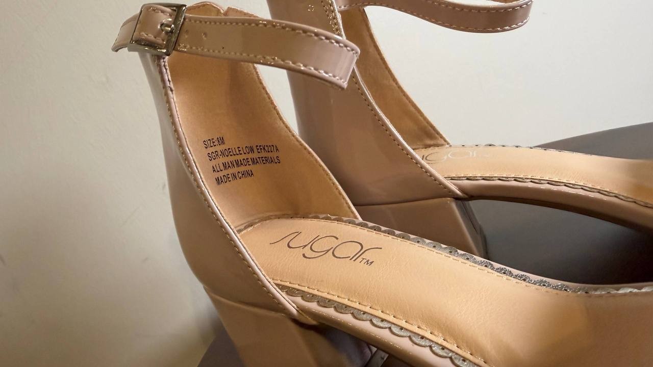 Sugar Strap Heel Sandals 8M Nude Man-Made New In Box