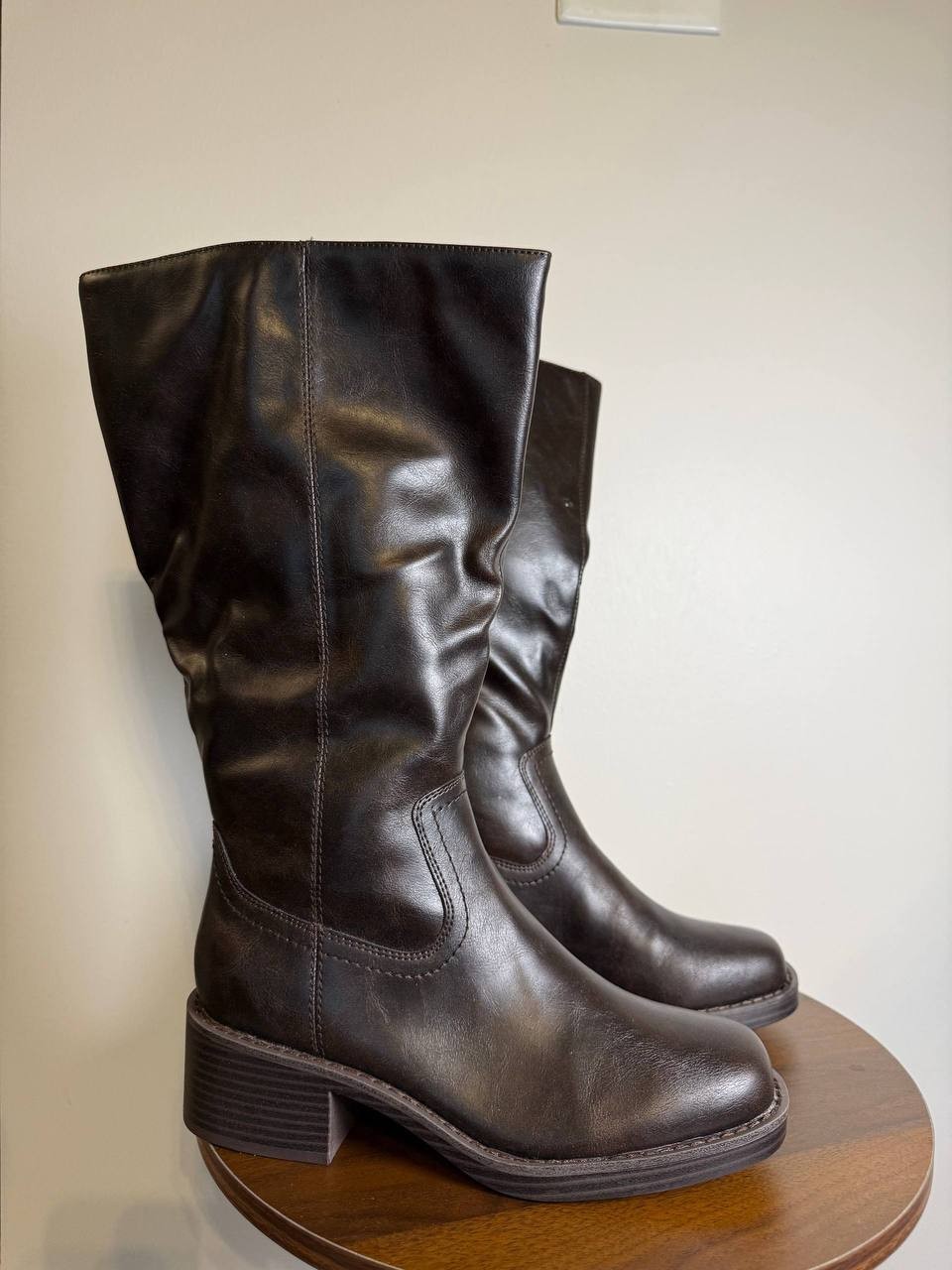 Wild Pair Warblerr Tall Boots – Downtown Brown – Size 7M – Manmade – New in Box