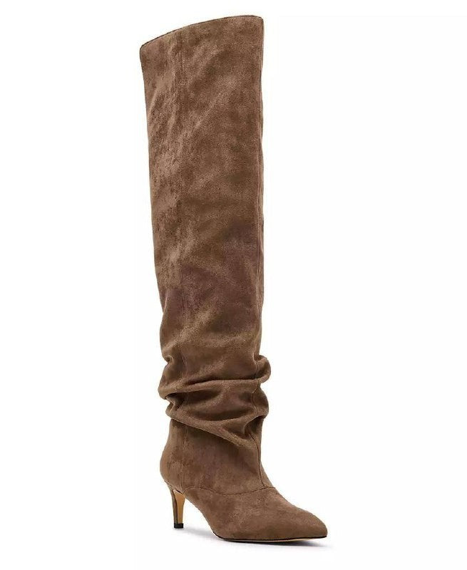 Madden Girl Stassi Boots 8.5 Brown OTK Slouchy Stiletto NIB msrp$110