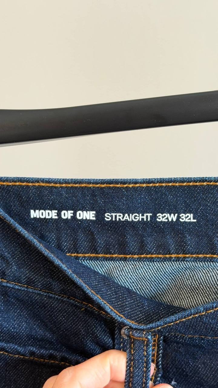 Mode of One Men’s Straight‑Fit Jeans Blue Size 32x32 NWT $69.50