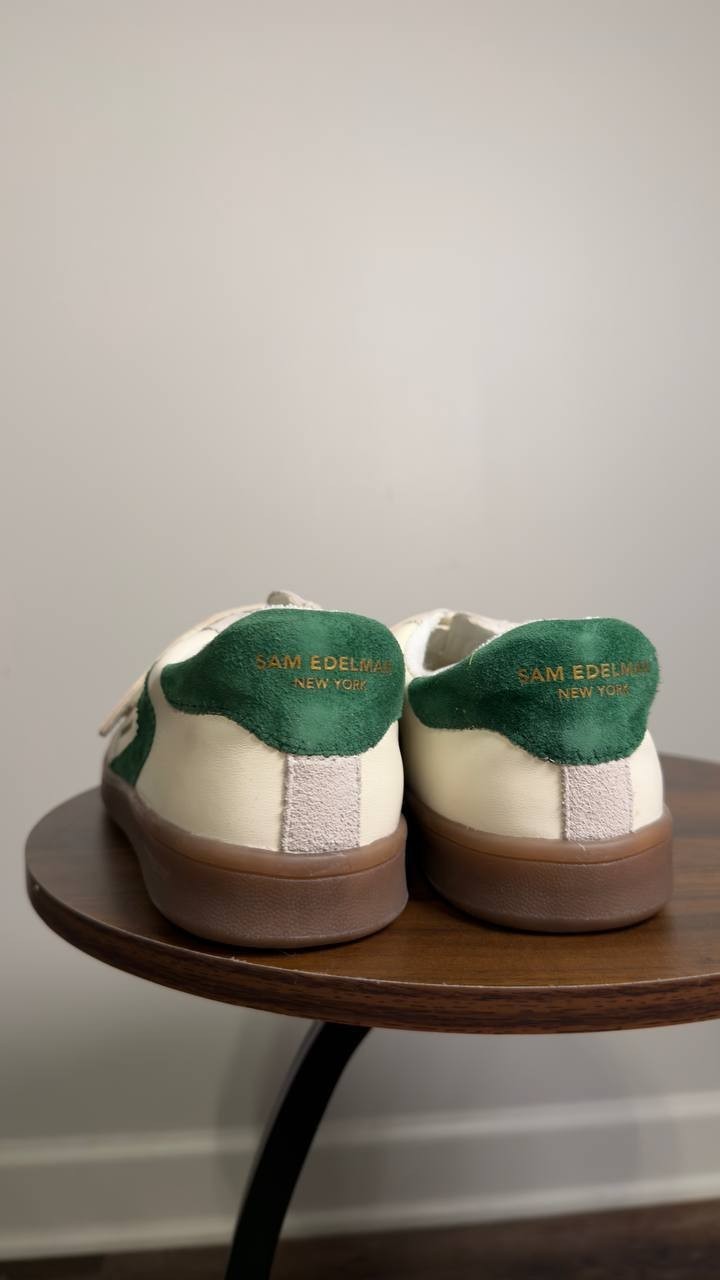 Sam  Edelman  Sneakers  White/Pine  9.5  M  New  $110