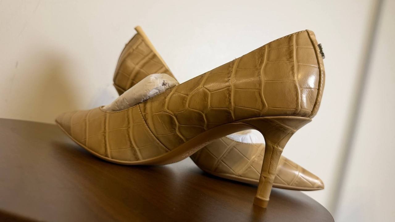 Lauren Ralph Lauren Lanette Pointed Toe Pumps Brown 5.5B New With Box $155