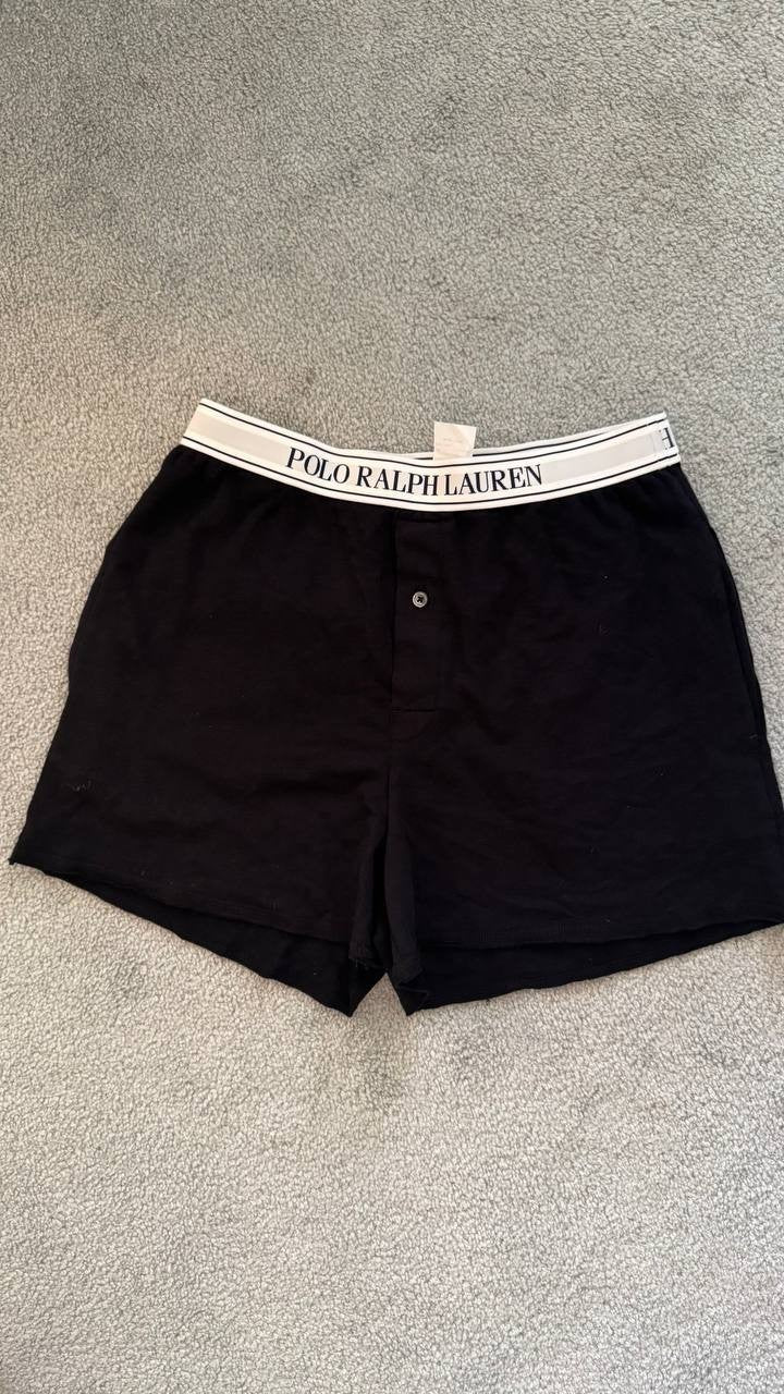 Polo Ralph Lauren Women's French Terry Pajama Shorts Black XS Lightweight