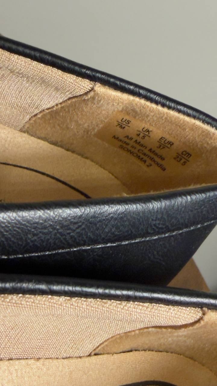 Life Stride  Sonoma  2  Slip‑On  Penny  Loafers  Black  Smooth 7  M  NWT  $80