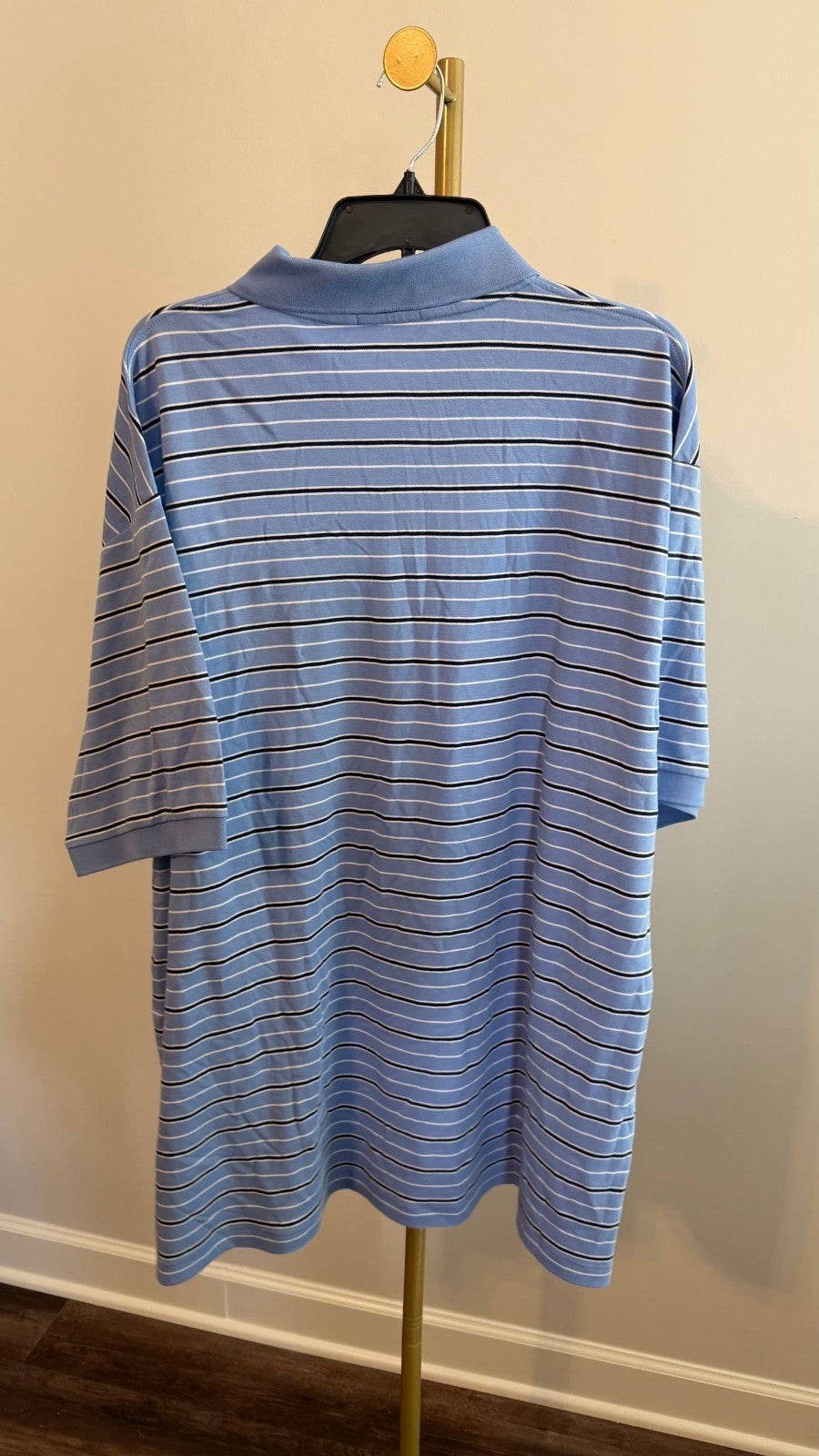Polo Ralph Lauren Big & Tall Striped Soft Cotton Polo Shirt Blue Striped NWT