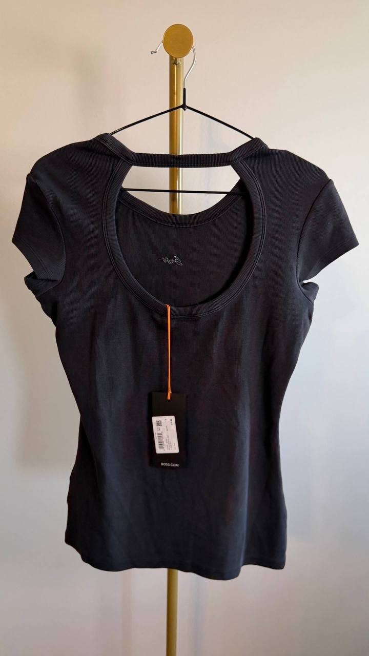 BOSS Men’s ESIMA Print T‑Shirt Black S $68 NWT