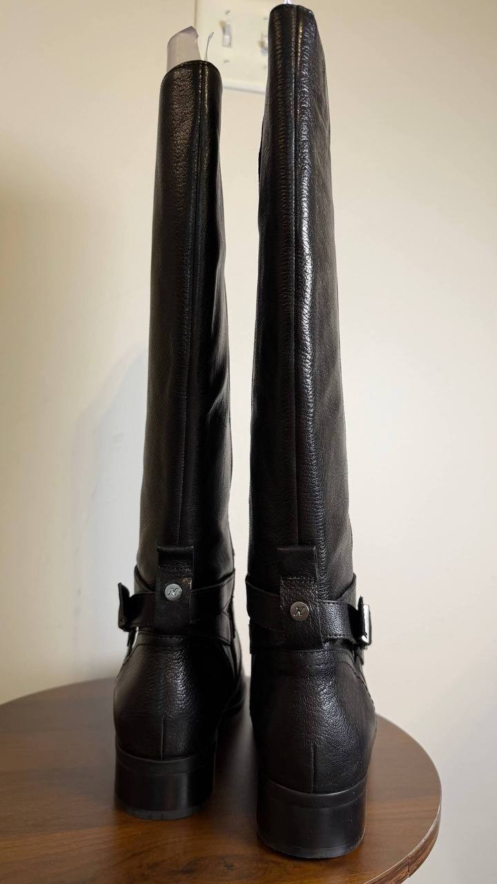 Naturalizer Black Leather Riding Boots 9M New in Box MSRP $290