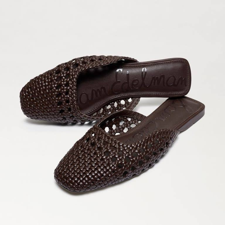 Sam Edelman Slide Mules Dark Brown 7 M New $140.00