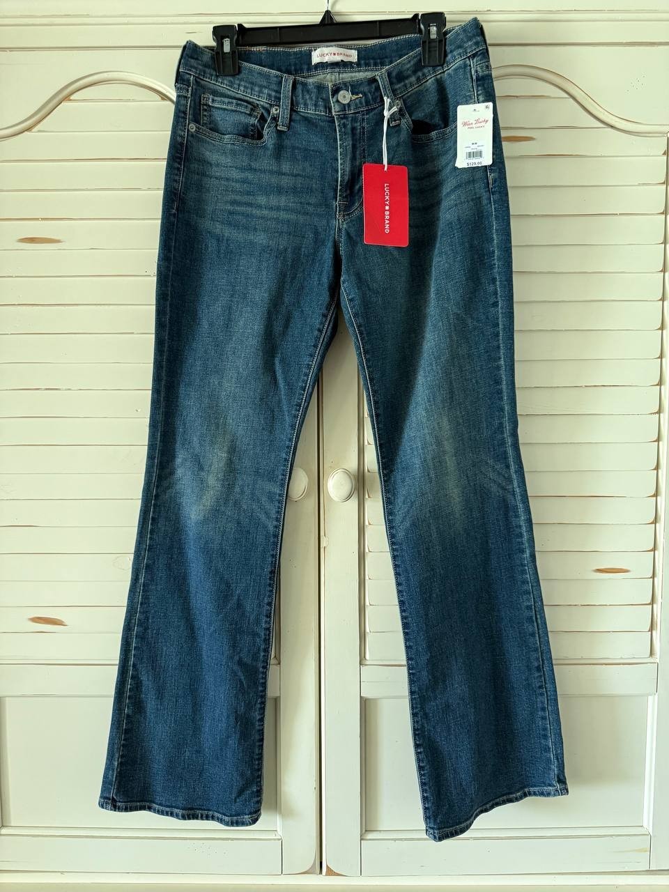 Lucky Brand Sweet Boot Jeans Ocean Road Wash Mid-Rise Bootcut, Size 10, NWT
