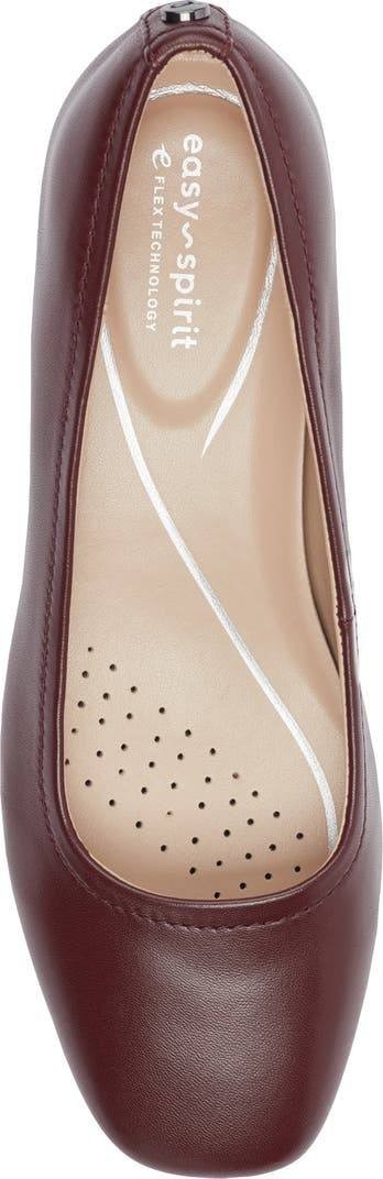 Easy Spirit Jain Pump Leather Block Heel Dark Red Women’s 8M NWB $99