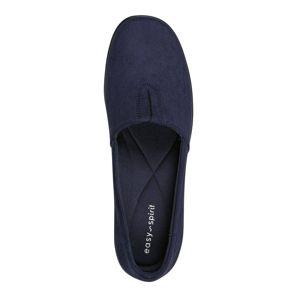 Easy Spirit Slip Ons Dark Blue Textile Size 8.5W New in Box MSRP $69