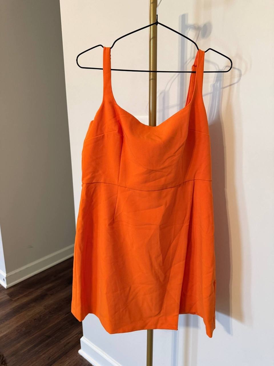 French Connection Whisper Envelope Skirt Orange SIZE10 NWT Chic Modern MSRP$128