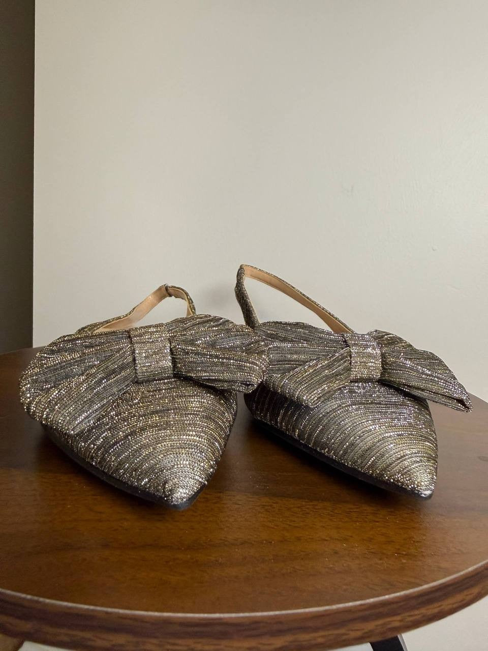 Bandolino Simona Ballet Flats – Bronze – Size 10M – Synthetic – New in Box