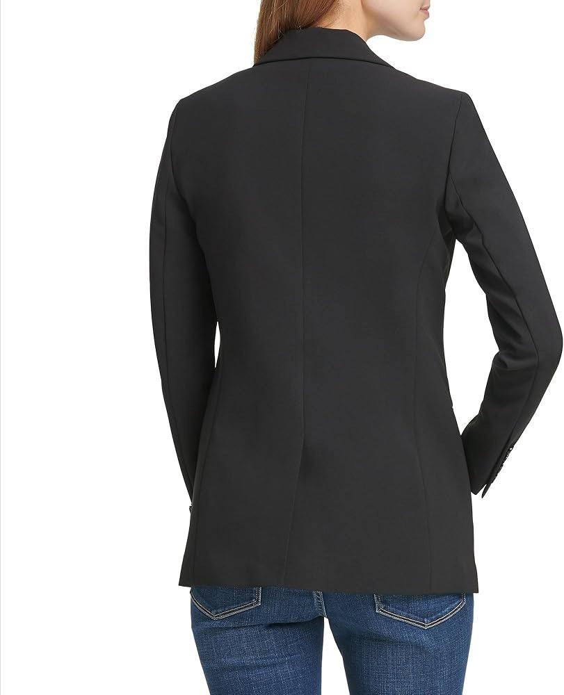 DKNY Foundation Long Sleeve Blazer Jacket – Black – Size 12 – NWT
