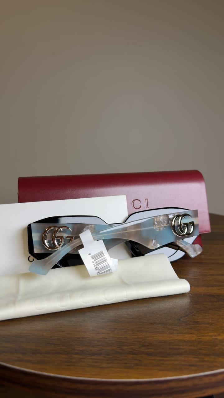 Gucci Women’s Gucci Generation  Cat Eye Sunglasses Blue Grey Black OS NWT $500