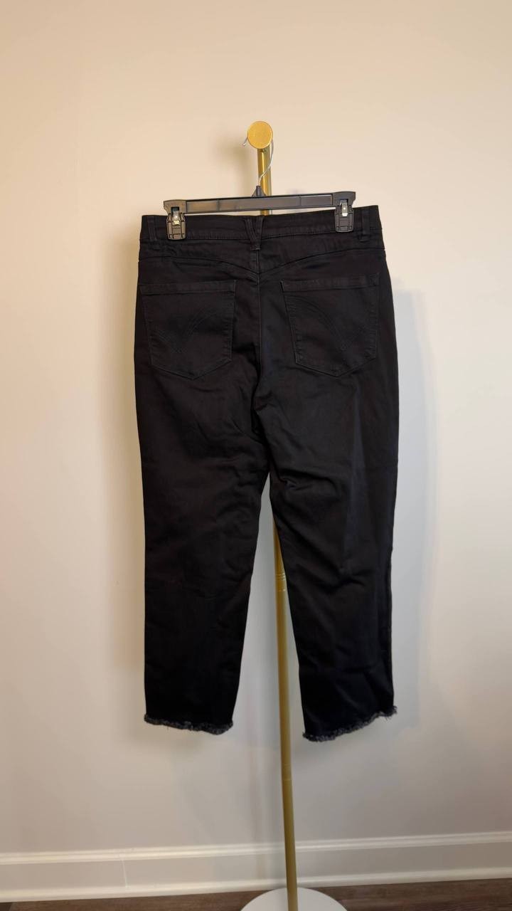 Democracy Absolution High Rise Slim Straight Jeans Black 8P NWT $78