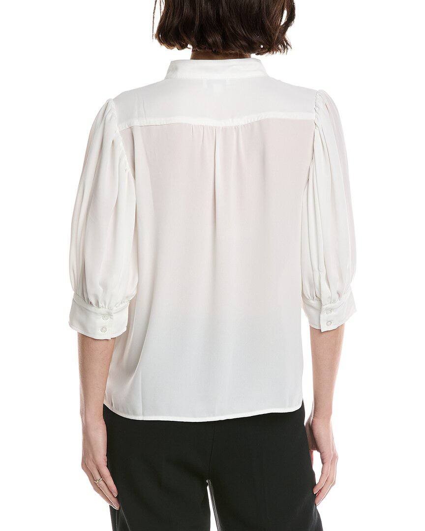 CeCe Open Collar Top New Ivory XL NWT $69