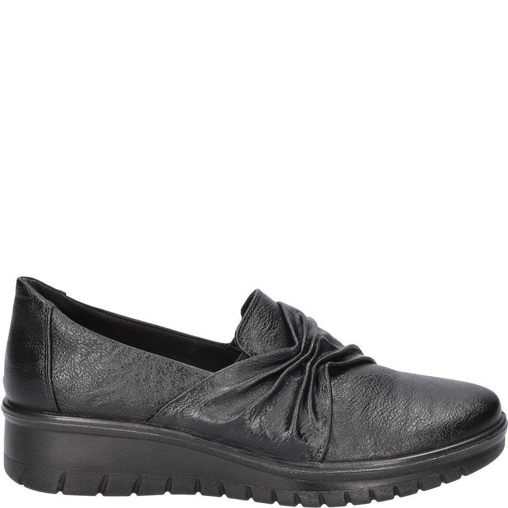 Easy Street Faith Slip‑On Wedge Shoes Black Women’s 9M Comfort Wave NWB $64.99