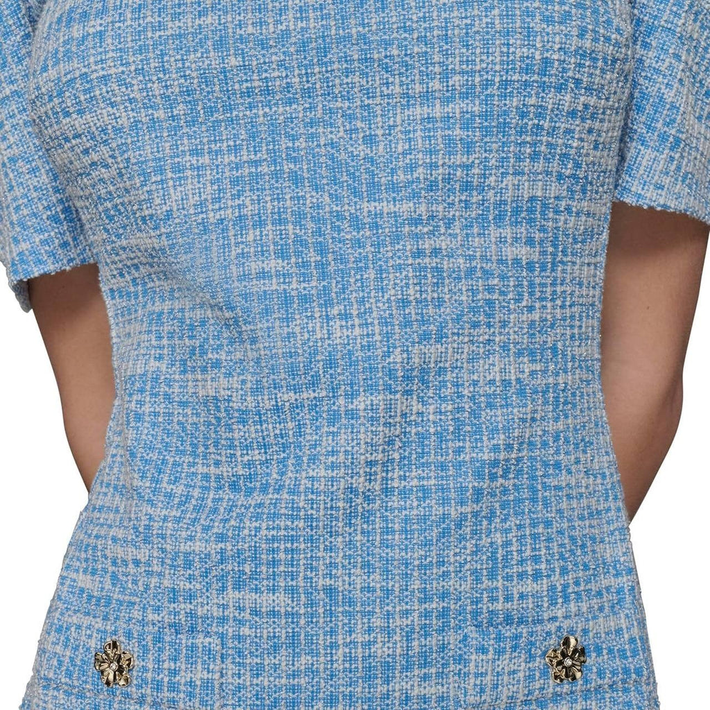 Karl Lagerfeld Paris Women’s Tweed Dress Blue Size 18 NWT $149