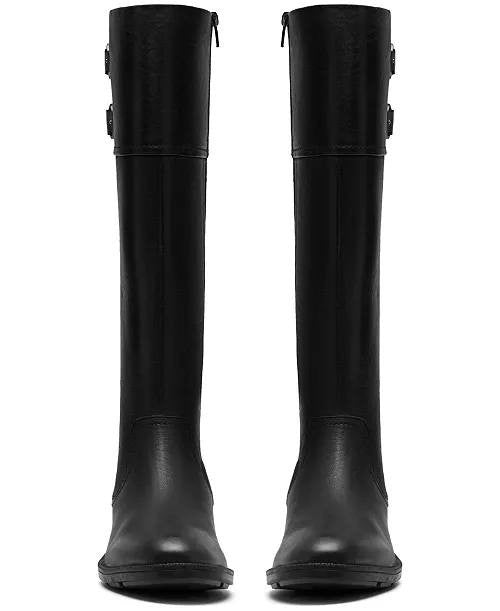 Clarks  Adalynn  Hope  Boots  Black  Leather  6M  New  With  Box  $199