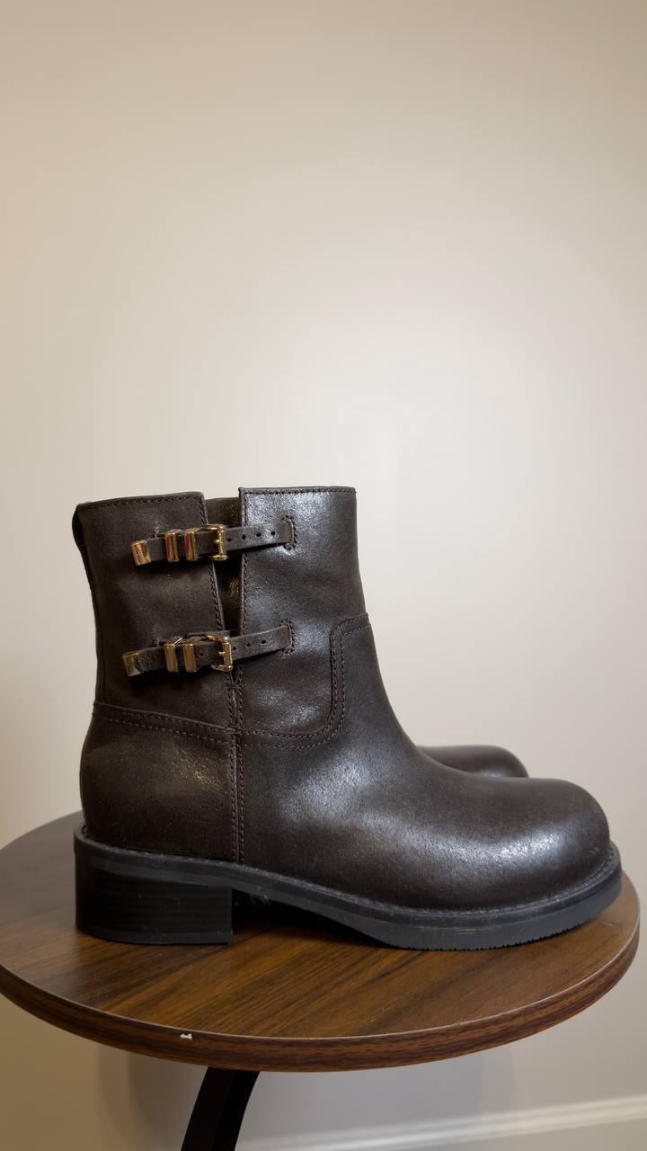 Michael Kors Flat Boots Chocolate 7.5 M New $195.00