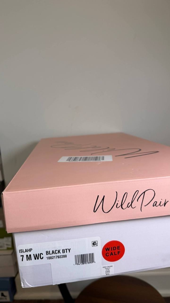 Wild Pair Dress Boots 7M Black Man‑Made New in Box MSRP $99