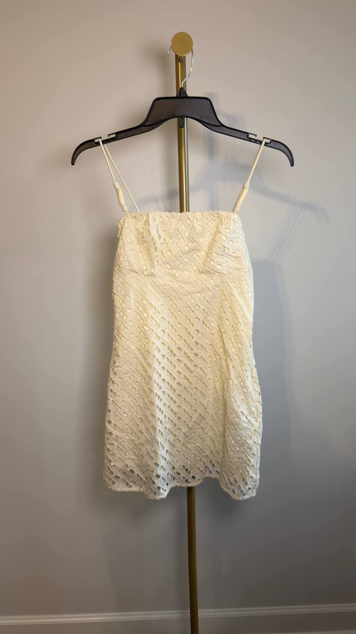 ViX Paula Hermanny Eyelet Venice Short Dress Multi XS NWT $378