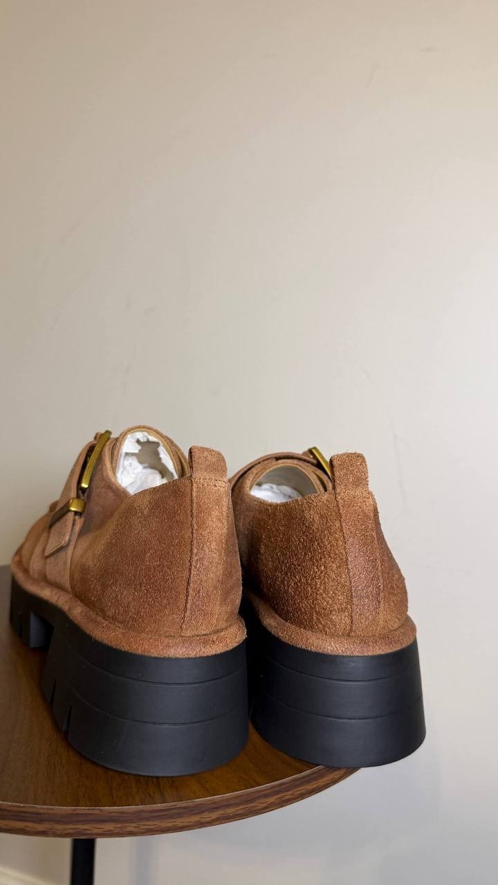 Michael Kors Brown Leather Loafers Size 9.5M Casual Chic Slip-On New in Box