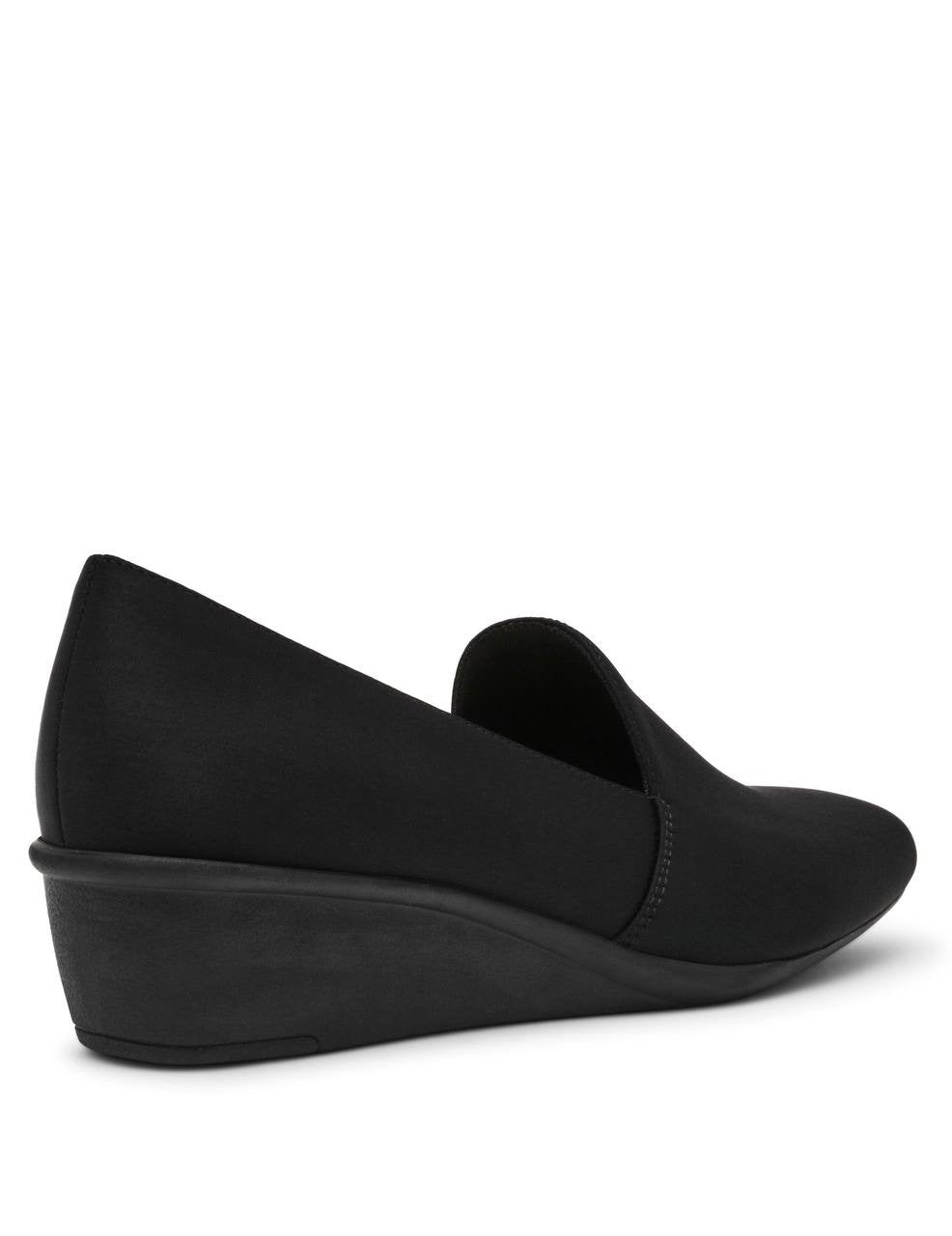 Anne Klein Black Man‑Made Slip‑On Loafers Size 9M NIB MSRP $85