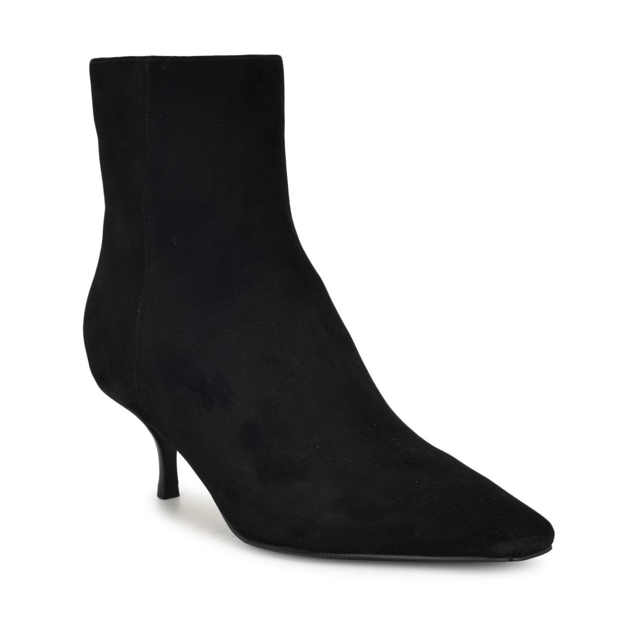 Nine West Black Suede Dress Booties 8M NIB MSRP $159