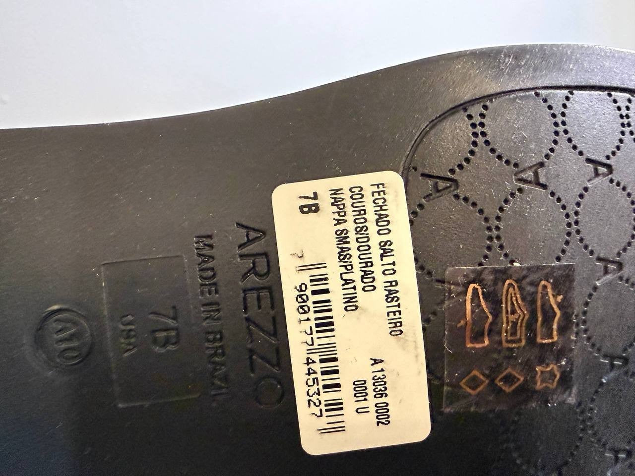Arezzo Cassidy Leather Loafers – Platino – Size 7B – NIB