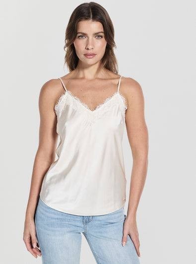 GUESS Eco Tullia Camisole Top – Vanilla Blush – Size XL – NWT – $89.95