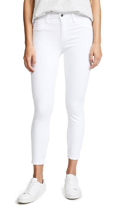 L’Agence Margot High‑Rise Ankle SkinnyJeans White 27 NWT Need Dry Clean msrp$245