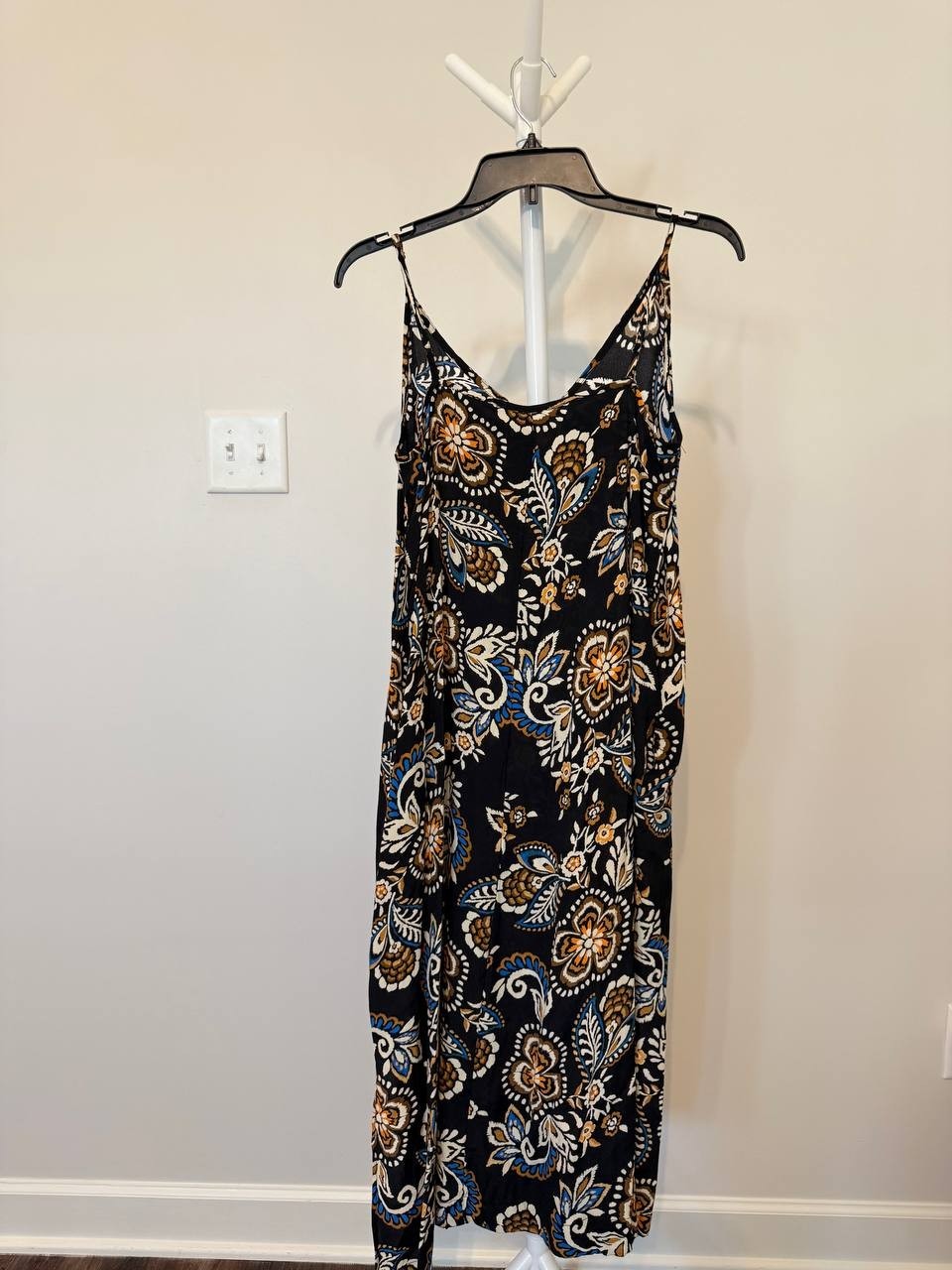 Karen Kane Floral Sleeveless Crepe Midi Dress Multicolor S NWT $148