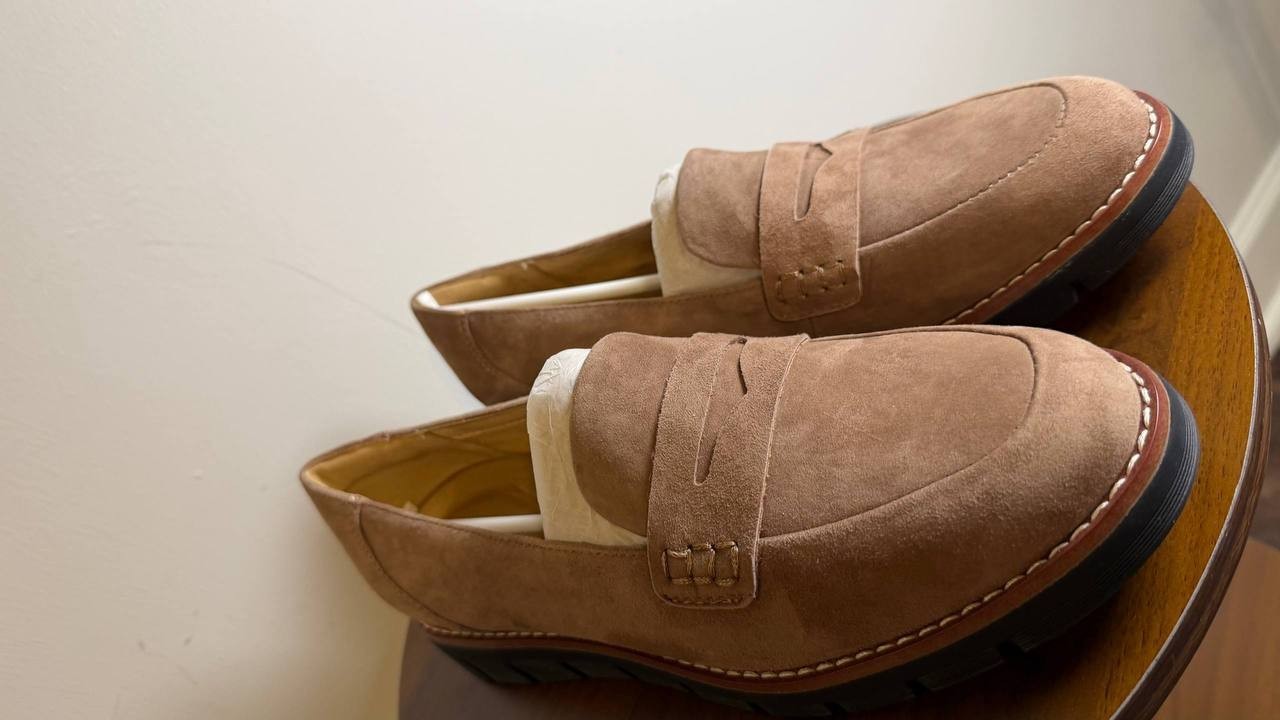 Easy Spirit Velia Loafers 9.5M Taupe Suede  Slip‑On Comfort NIB msrp$89