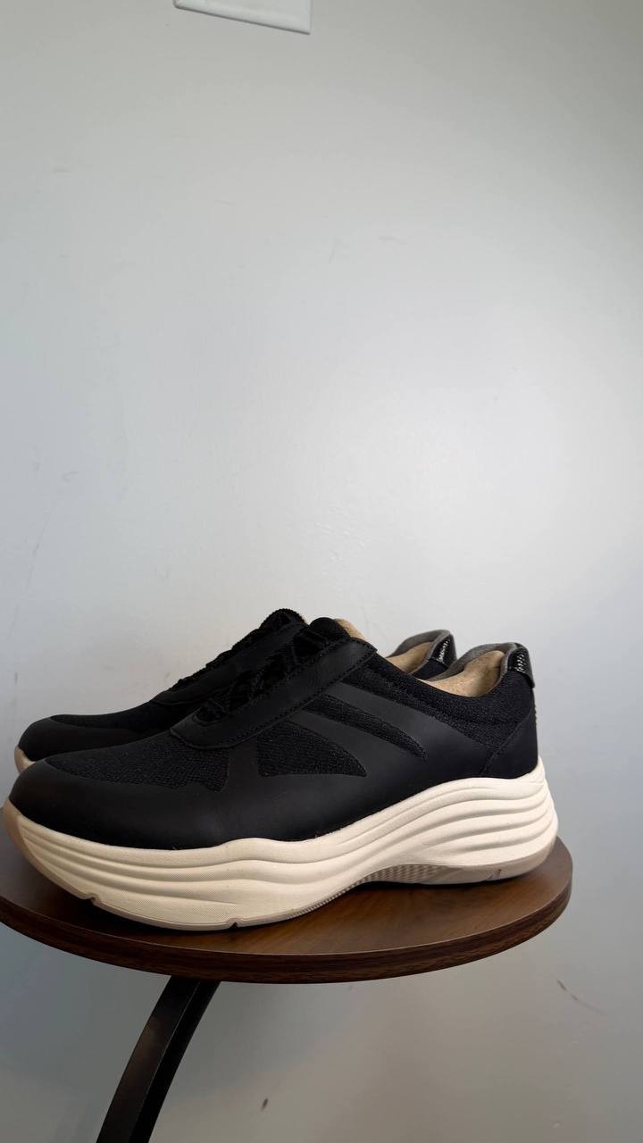 LifeStride Impulse Slip On Shoes Black 11W Comfort Sneakers Man‑Made $95 NWB