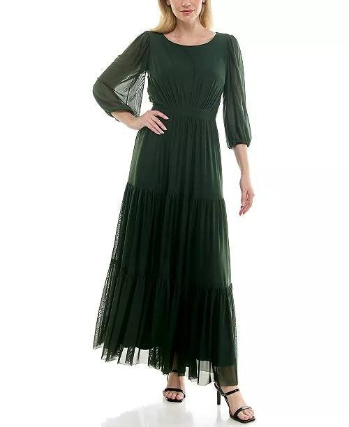 Taylor Scoop‑Neck Tiered A‑Line Dress – Size 8 – NWOT – $128