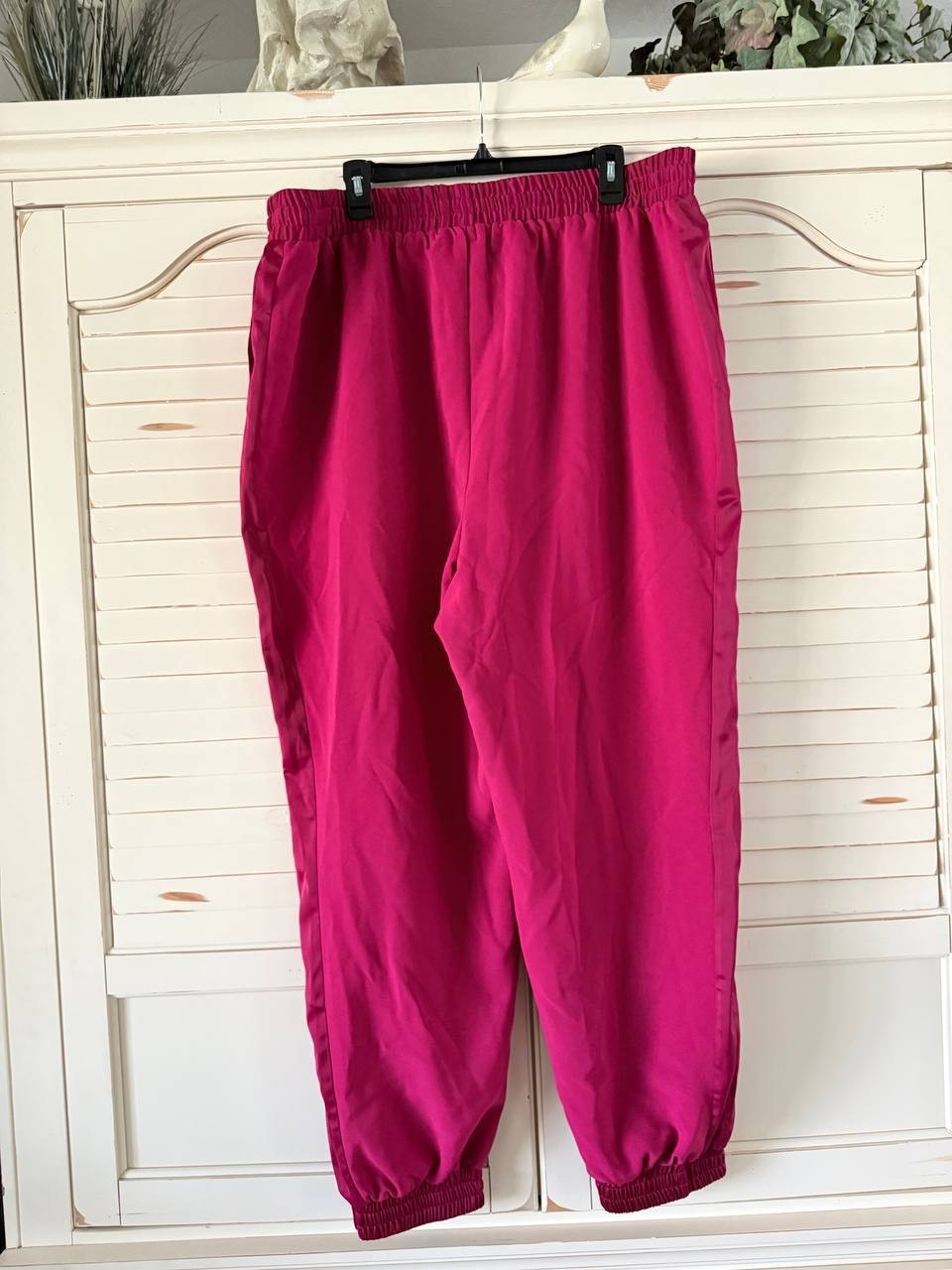 Nina Parker Plus Pants 2X Pink High-Rise Stretch Wide-Leg NWT
