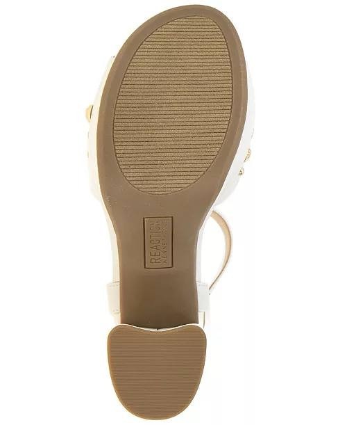 Reaction  by  Kenneth  Cole  Platform  Sandals  Ivory  8.5M  New  $99
