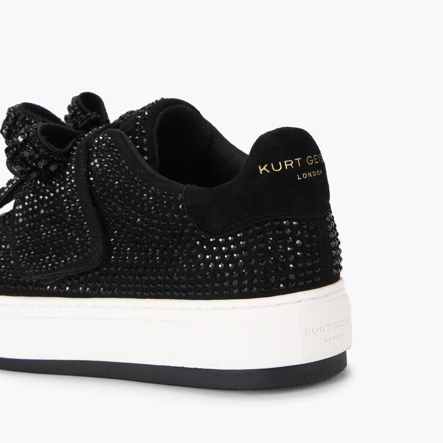 Kurt Geiger Black Fabric Sneakers 9 New in Box $72