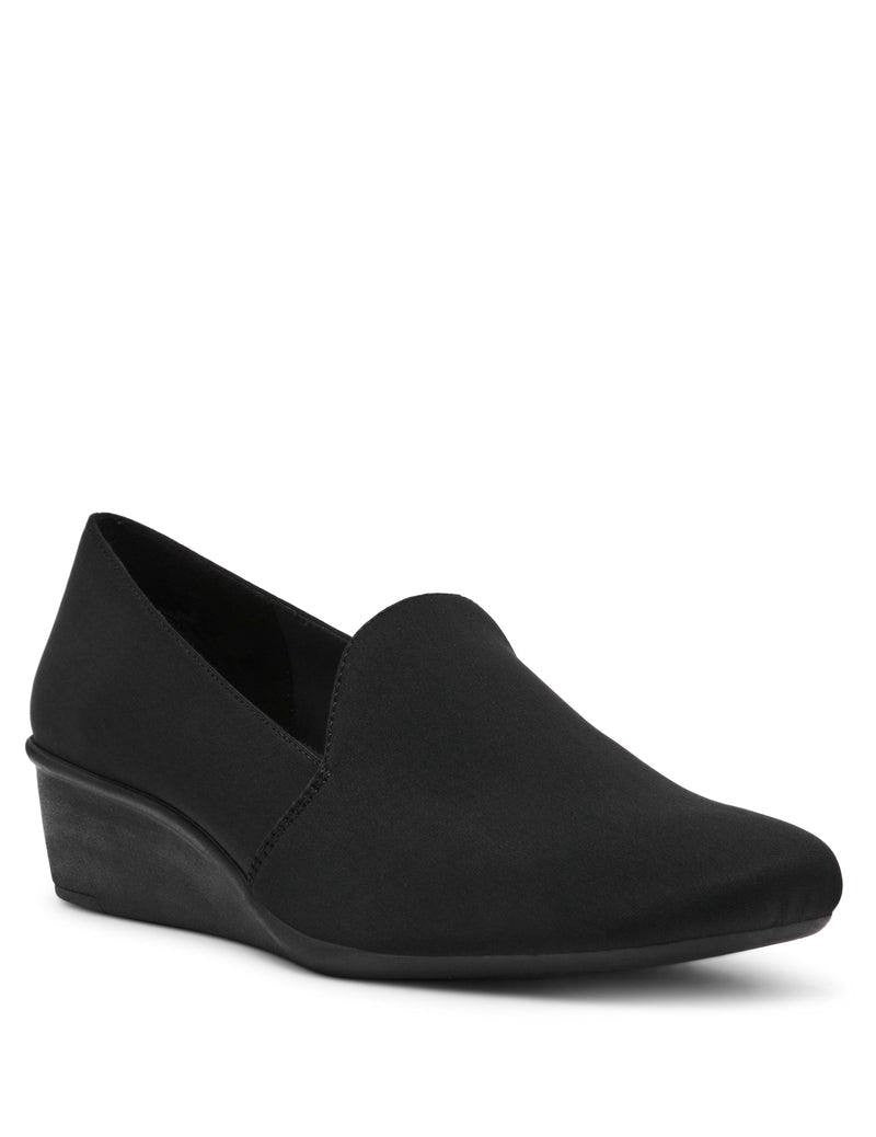 Anne Klein Black Man‑Made Slip‑On Loafers Size 9M NIB MSRP $85