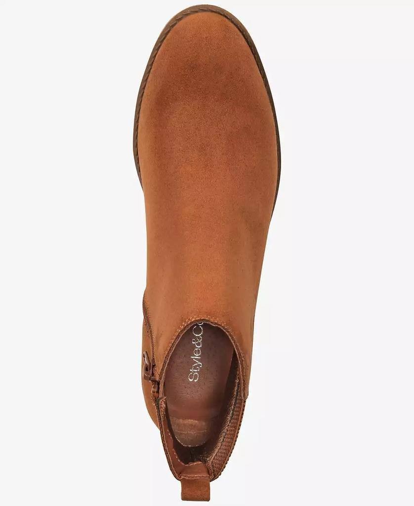 Style & Co Graciee Lug Booties Brown Women’s 8.5W Microfiber NWB $69.90