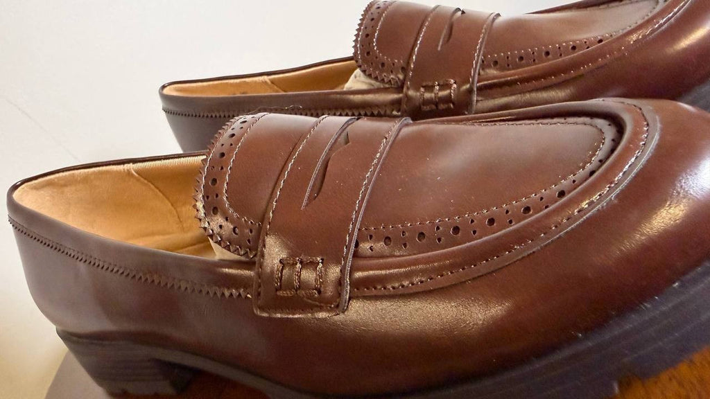 LifeStride London Loafers 10W Walnut Brown Lug Sole Penny Slip‑On NIB msrp$89.99